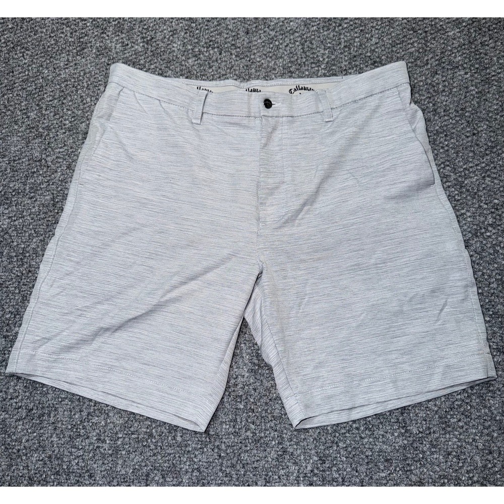 Callaway Men's Heathered Performance Gray Golf Shorts Size 38